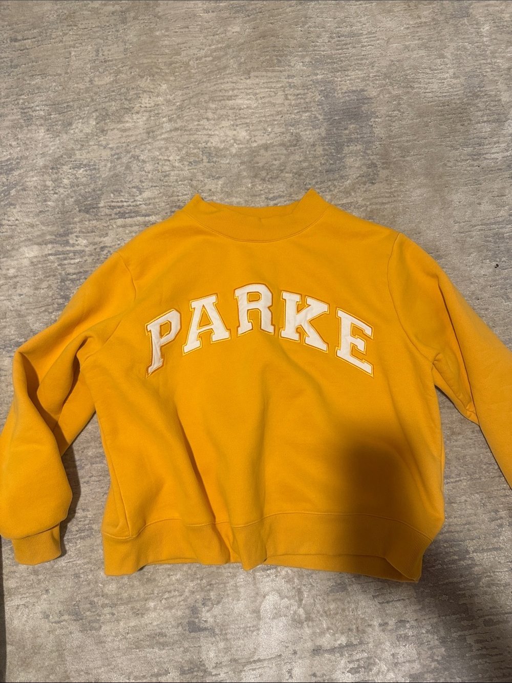 PARKE Golden Yellow Crewneck Sweatshirt - Picture 4 of 4
